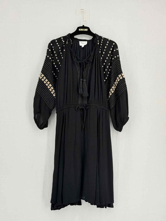 Pre - loved MAISON 123 Black w/ White Size US 8 Short Dress at Reems Closet