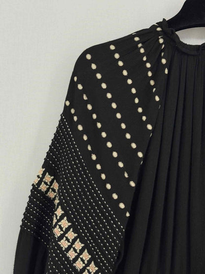 Pre - loved MAISON 123 Black w/ White Size US 8 Short Dress at Reems Closet