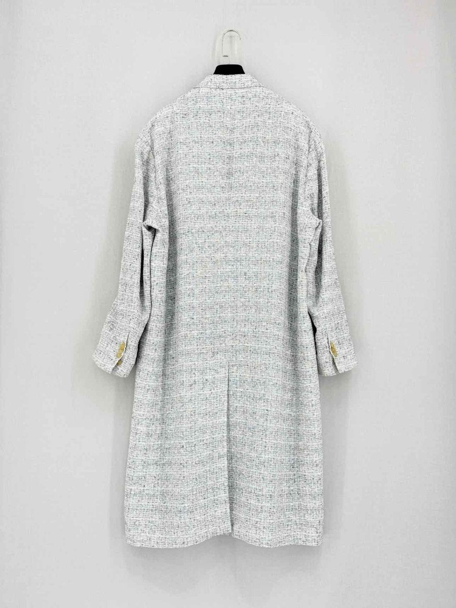 Pre-loved MAISON MARGIELA 2017 White & Grey Size US 0 Coat at Reems Closet