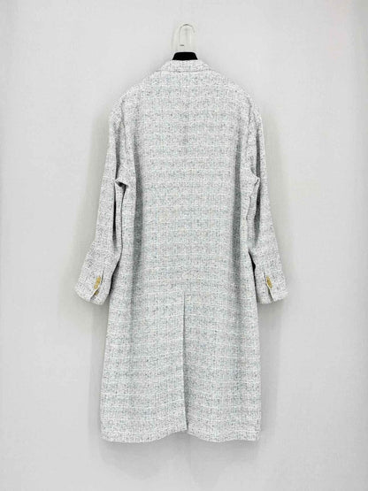 Pre-loved MAISON MARGIELA 2017 White & Grey Size US 0 Coat at Reems Closet