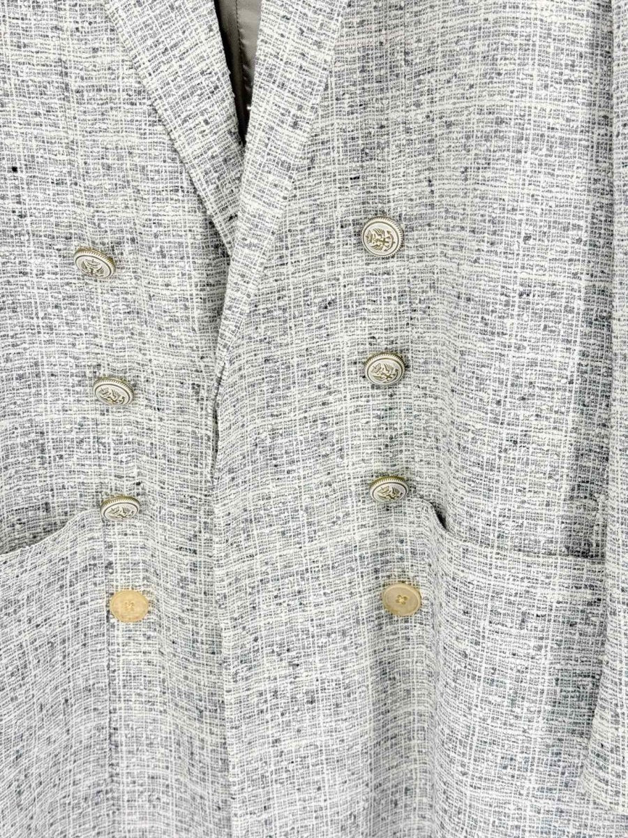 Pre-loved MAISON MARGIELA 2017 White & Grey Size US 0 Coat at Reems Closet