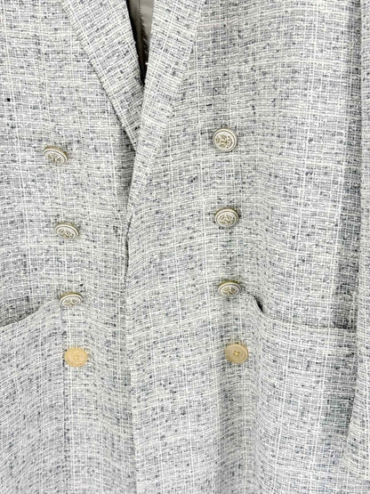 Pre-loved MAISON MARGIELA 2017 White & Grey Size US 0 Coat at Reems Closet
