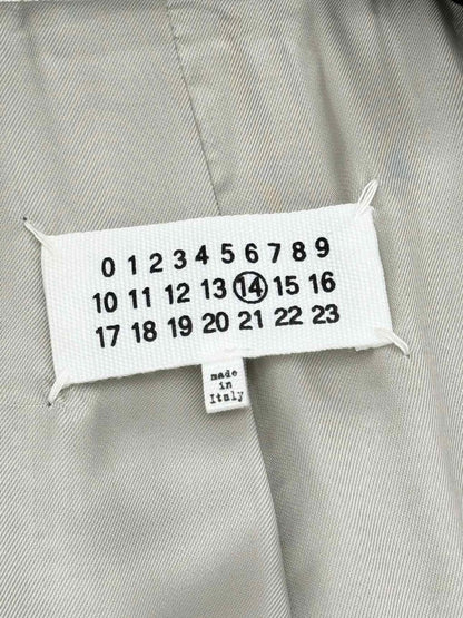 Pre-loved MAISON MARGIELA 2017 White & Grey Size US 0 Coat at Reems Closet