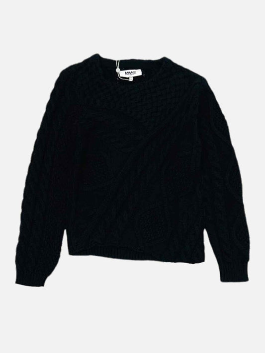 Pre - loved MAISON MARGIELA Basic Black Jumper at Reems Closet