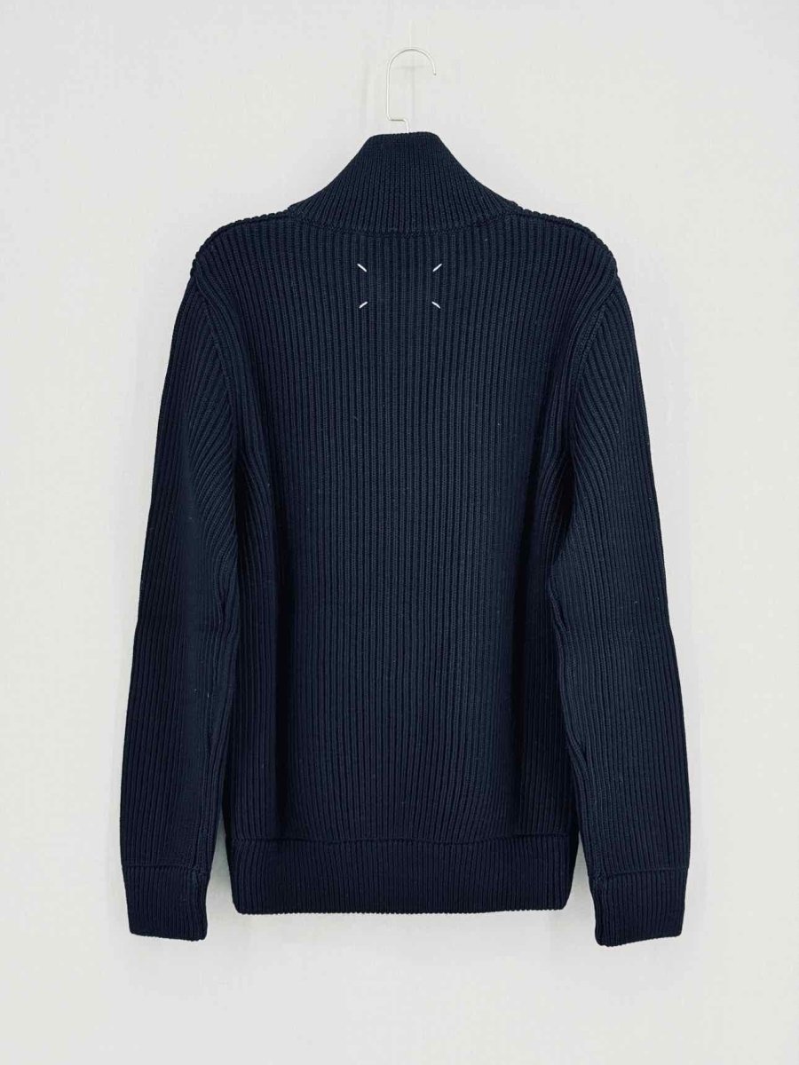 Pre - loved MAISON MARTIN MARGIELA Navy Blue Knit Size Small Jacket at Reems Closet