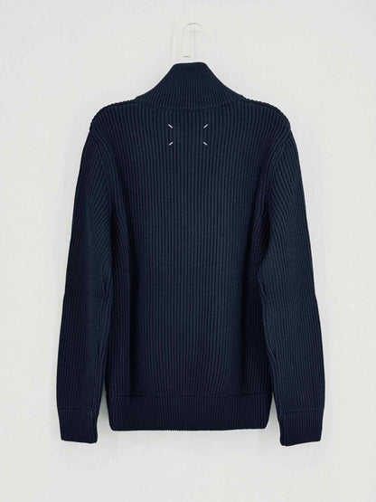 Pre - loved MAISON MARTIN MARGIELA Navy Blue Knit Size Small Jacket at Reems Closet