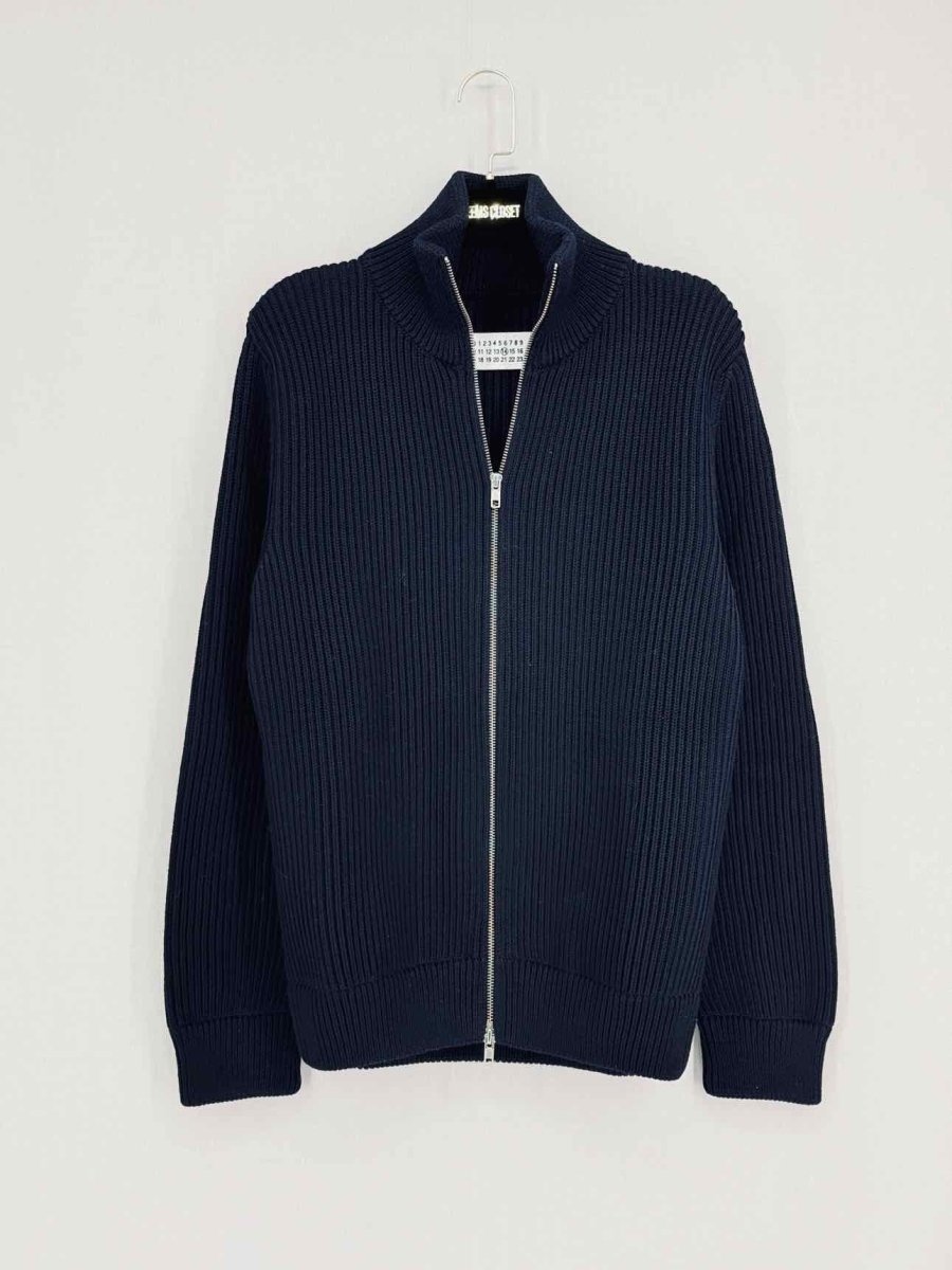 Pre - loved MAISON MARTIN MARGIELA Navy Blue Knit Size Small Jacket at Reems Closet