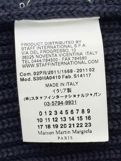 Pre - loved MAISON MARTIN MARGIELA Navy Blue Knit Size Small Jacket at Reems Closet