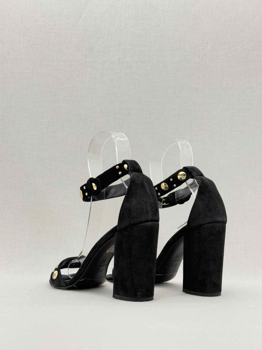 Pre - loved MAJE Ankle Strap Black Size EU 39 Heeled Sandals at Reems Closet