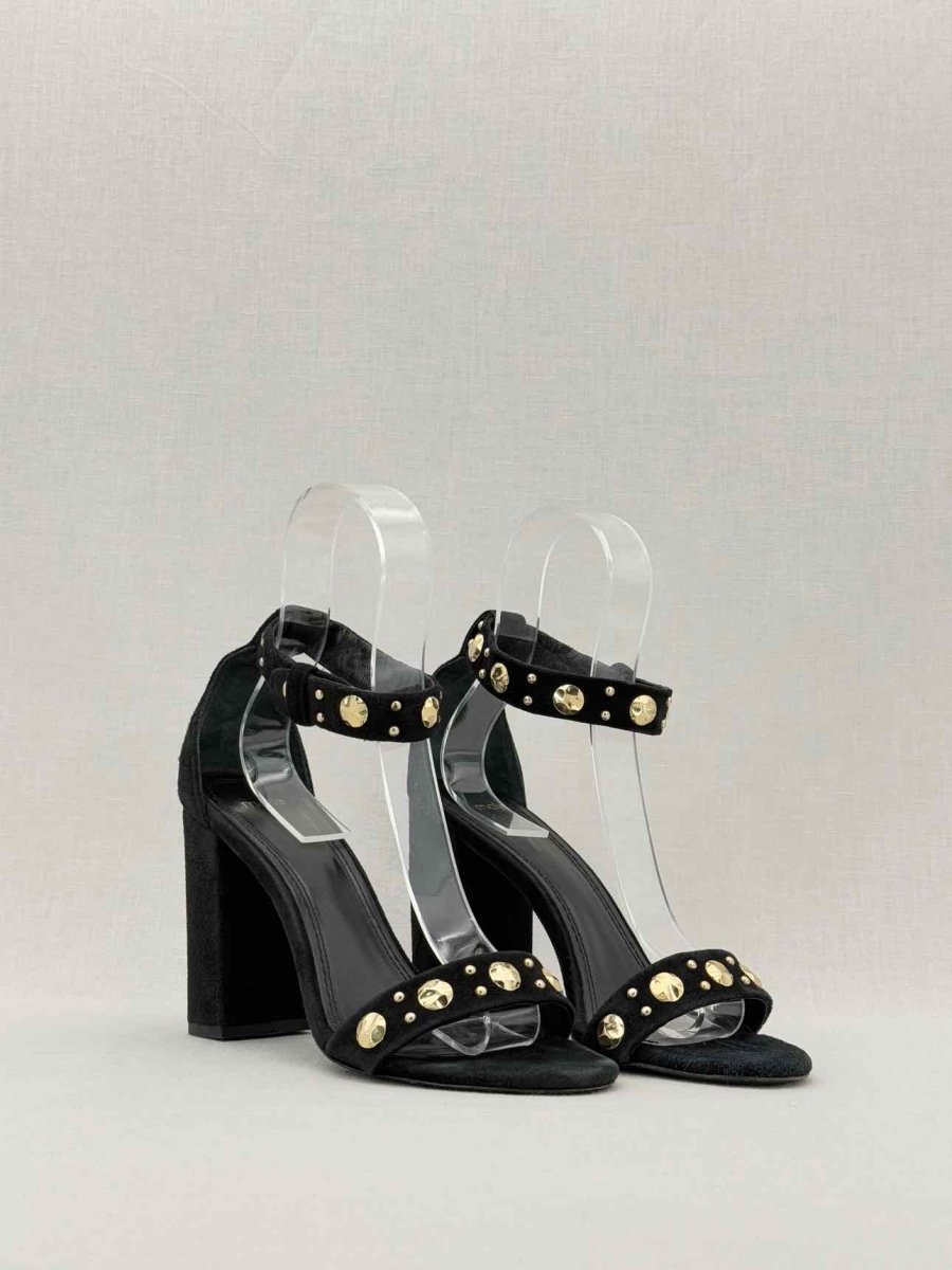 Pre - loved MAJE Ankle Strap Black Size EU 39 Heeled Sandals at Reems Closet