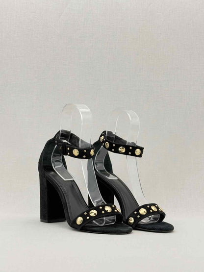 Pre - loved MAJE Ankle Strap Black Size EU 39 Heeled Sandals at Reems Closet