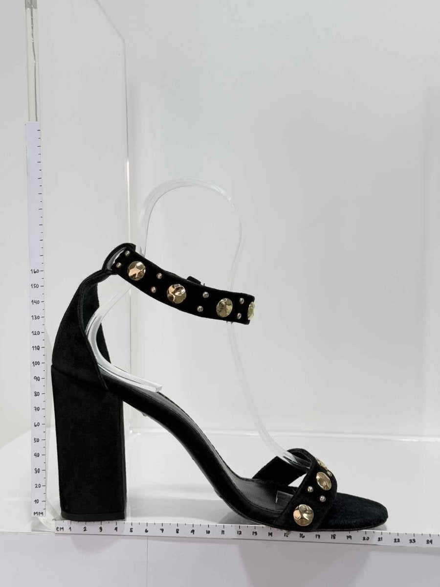 Pre - loved MAJE Ankle Strap Black Size EU 39 Heeled Sandals at Reems Closet