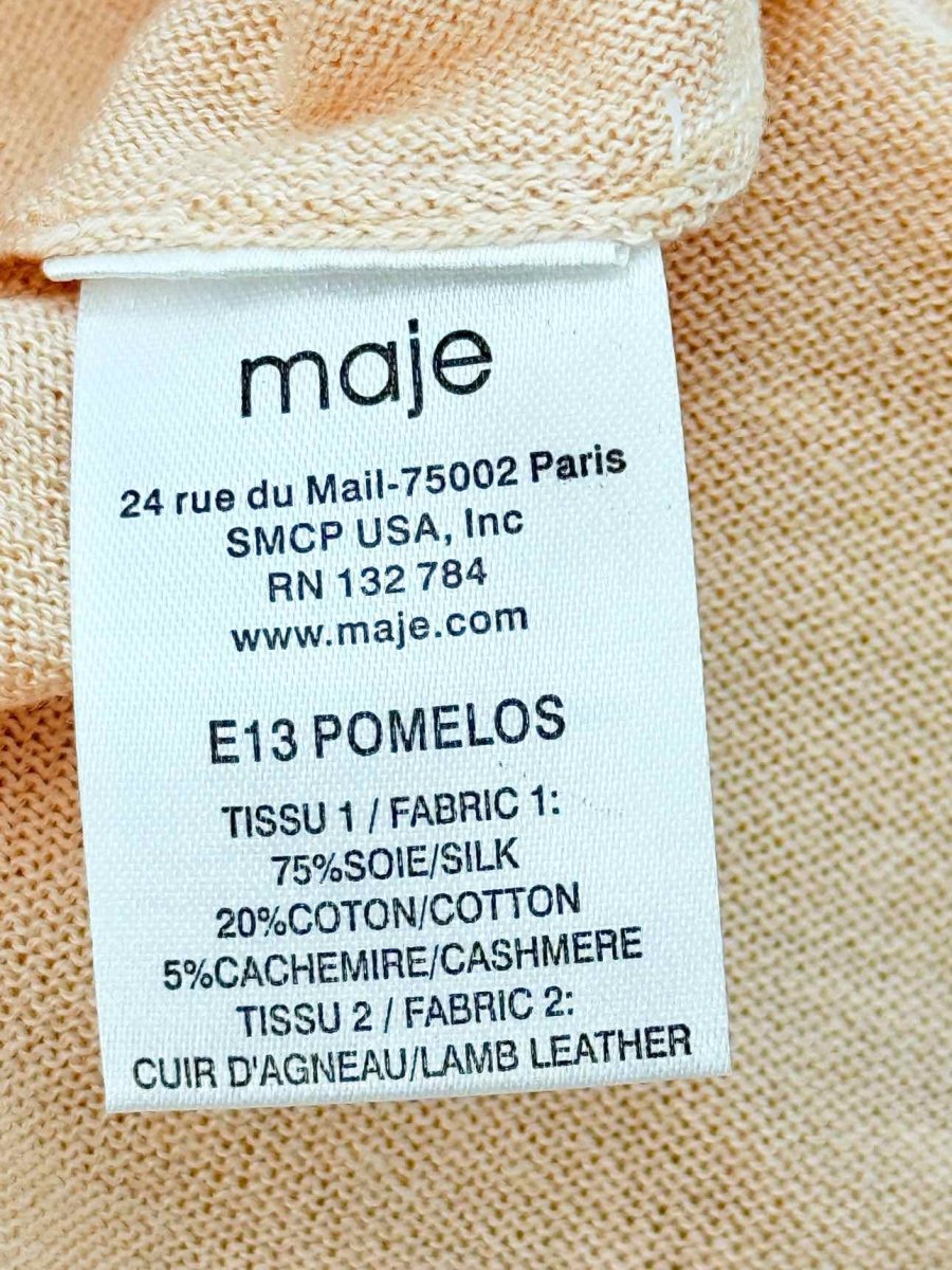 Pre - loved MAJE Beige Size US 2 Jumper at Reems Closet