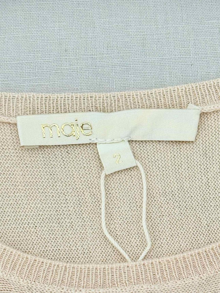 Pre - loved MAJE Beige Size US 2 Jumper at Reems Closet