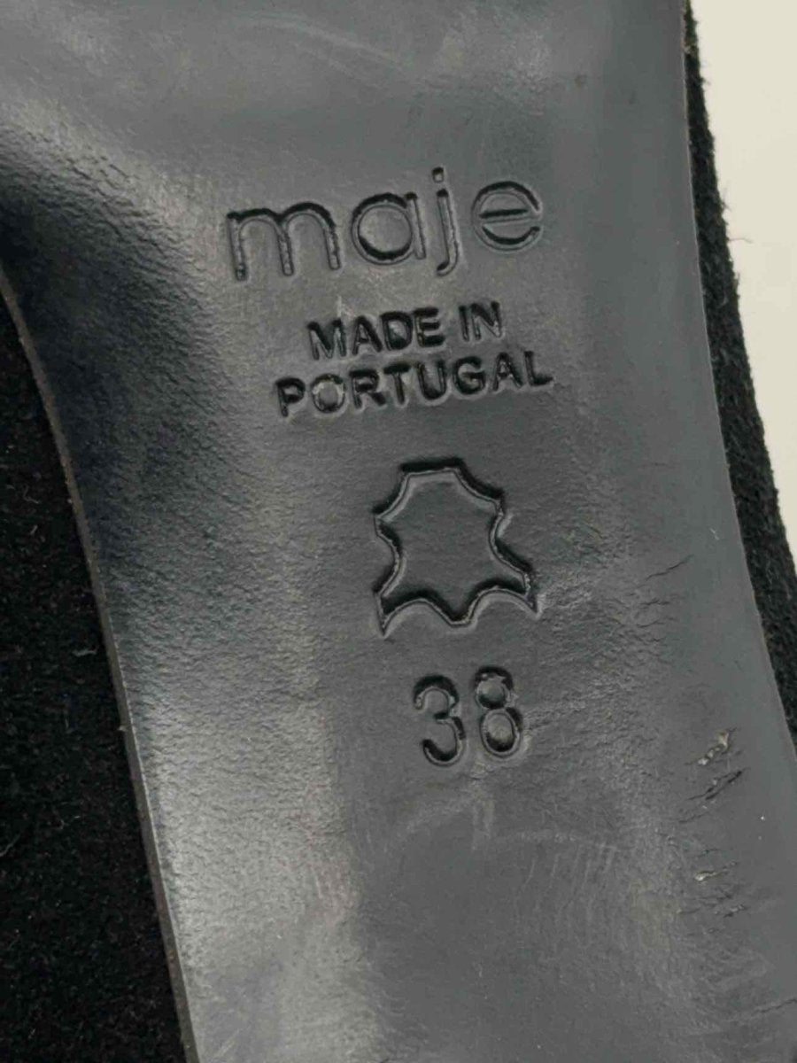 Pre - loved MAJE Black Size EU 38 Ankle Boots at Reems Closet