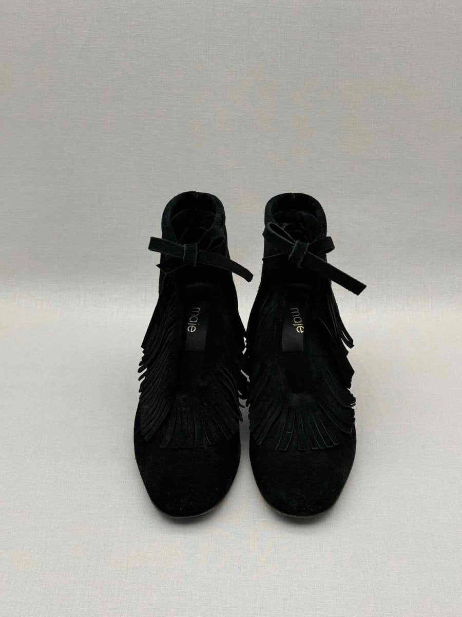 Pre - loved MAJE Black Size EU 38 Ankle Boots at Reems Closet