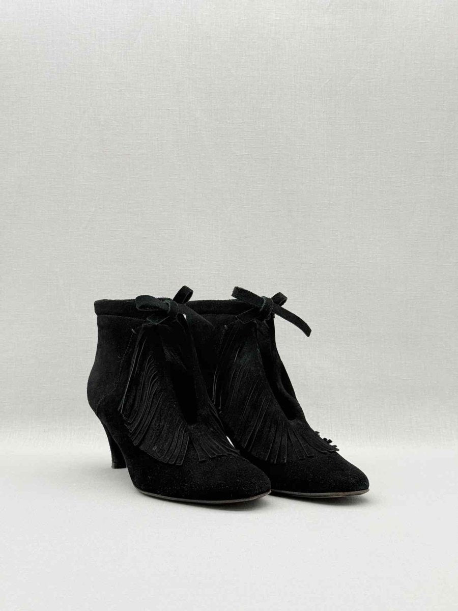 Pre - loved MAJE Black Size EU 38 Ankle Boots at Reems Closet