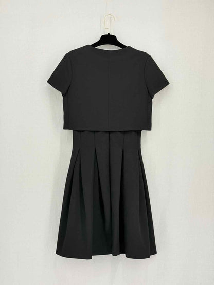Pre-loved MAJE Black Size Medium Knee Length Dress at Reems Closet
