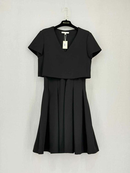 Pre-loved MAJE Black Size Medium Knee Length Dress at Reems Closet