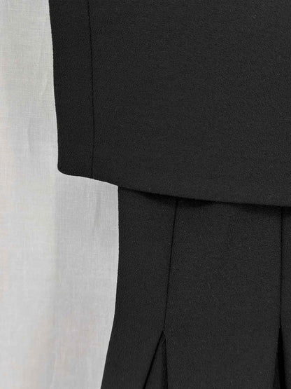 Pre-loved MAJE Black Size Medium Knee Length Dress at Reems Closet