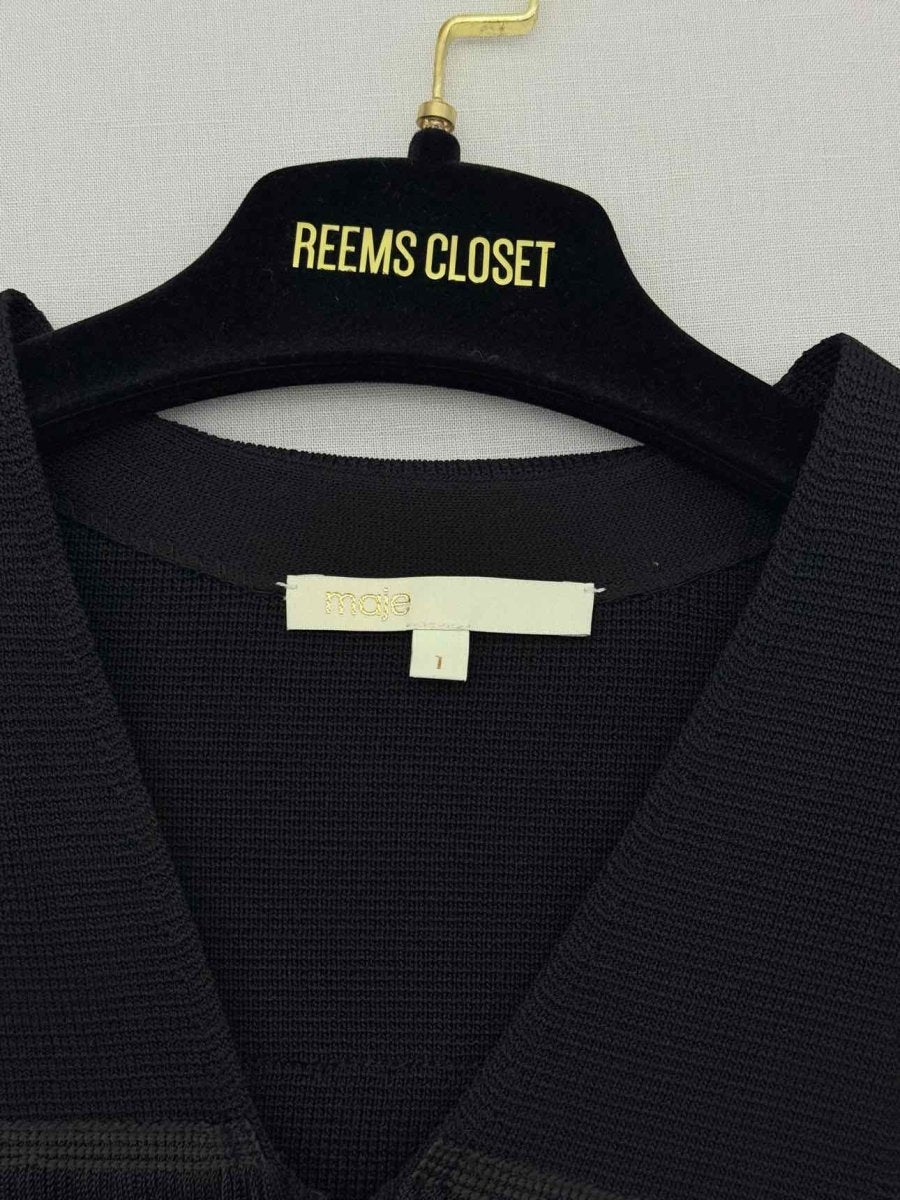 Pre - loved MAJE Black Size Small Sweater at Reems Closet