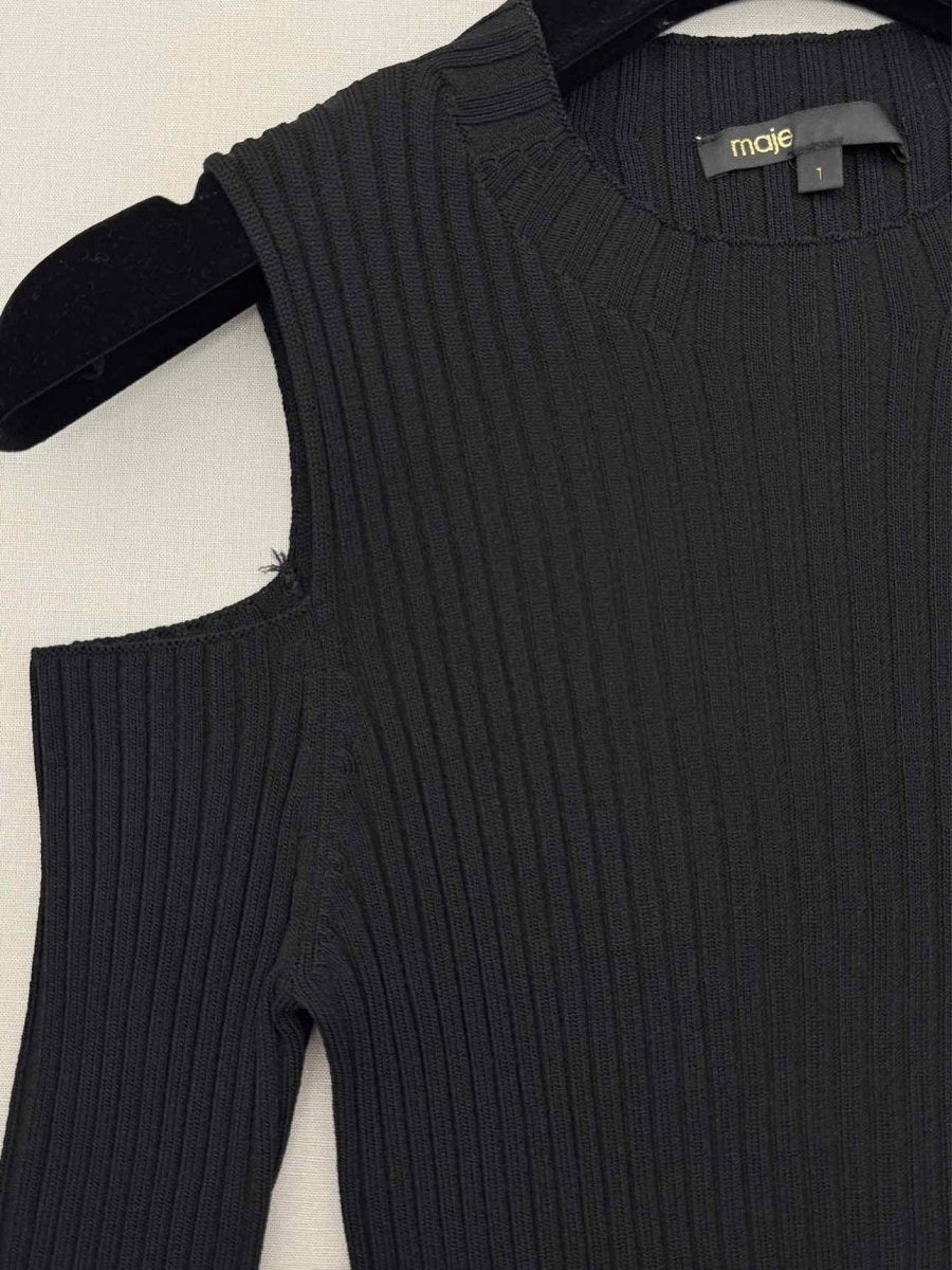 Pre-loved MAJE Black Size Small Top at Reems Closet