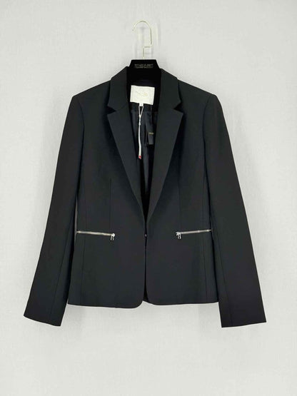 Pre - loved MAJE Black Size US 6 Jacket at Reems Closet