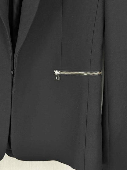 Pre - loved MAJE Black Size US 6 Jacket at Reems Closet