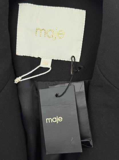 Pre - loved MAJE Black Size US 6 Jacket at Reems Closet