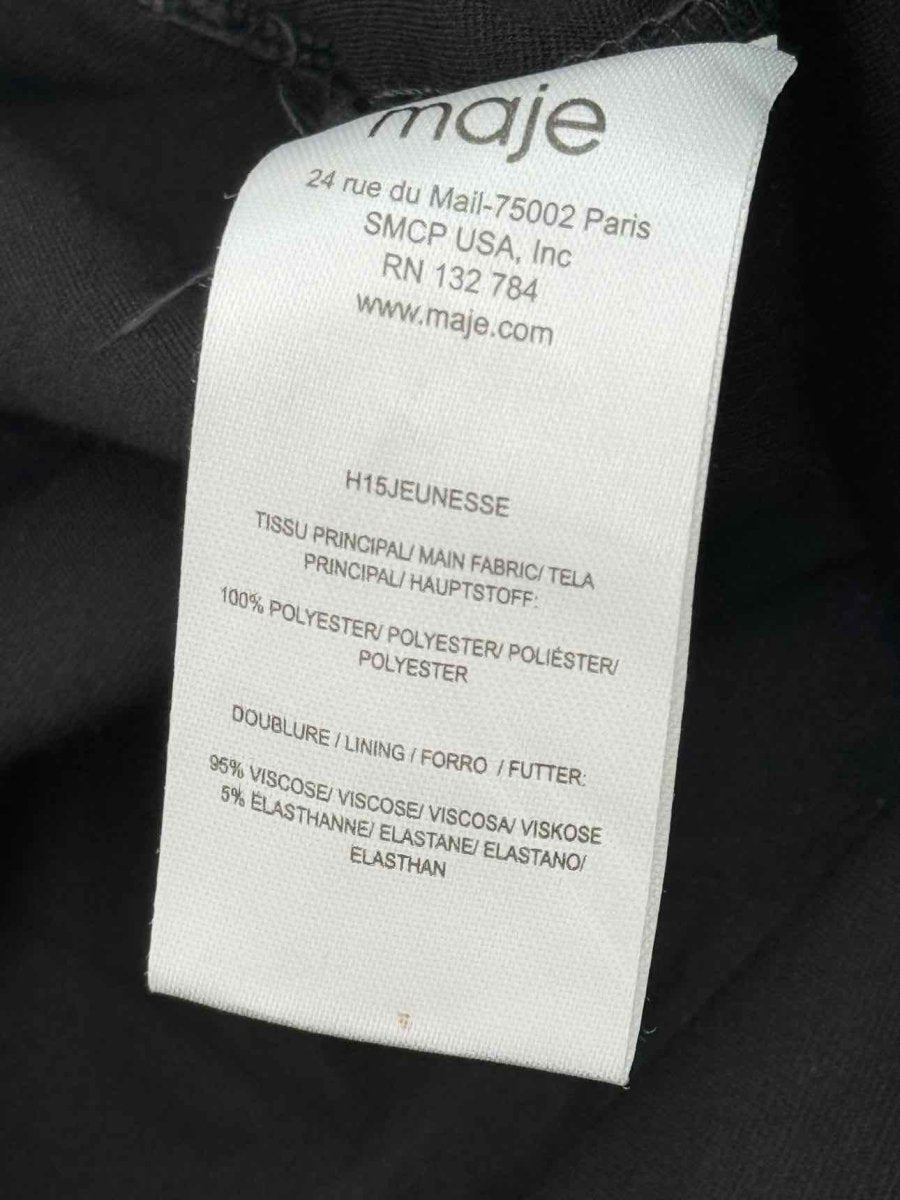 Pre-loved MAJE Black Size US 8 Long Skirt at Reems Closet