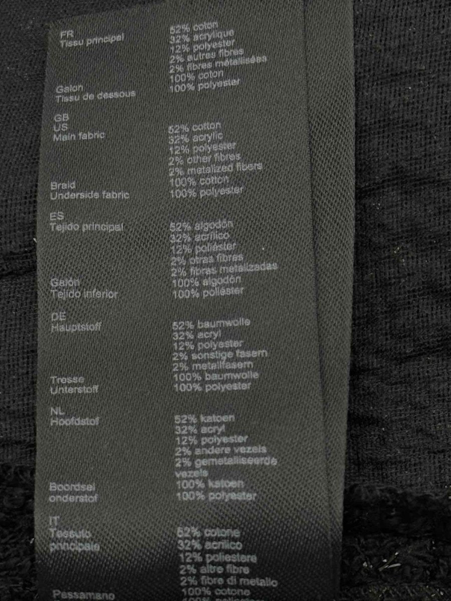 Pre - loved MAJE Black Tweed Size Small Short Dress at Reems Closet