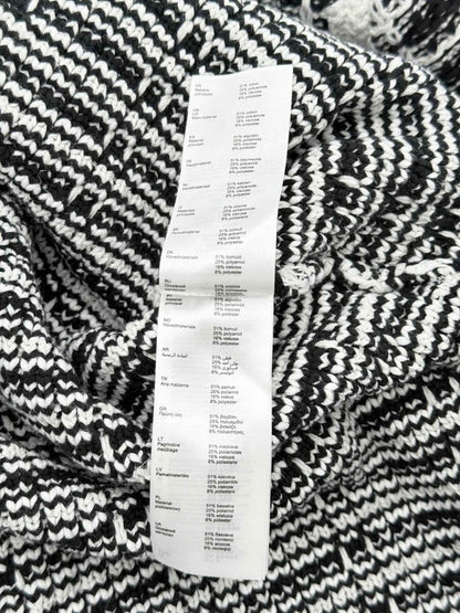 Pre - loved MAJE Black & White Crochet Size US 2 Cardigan at Reems Closet