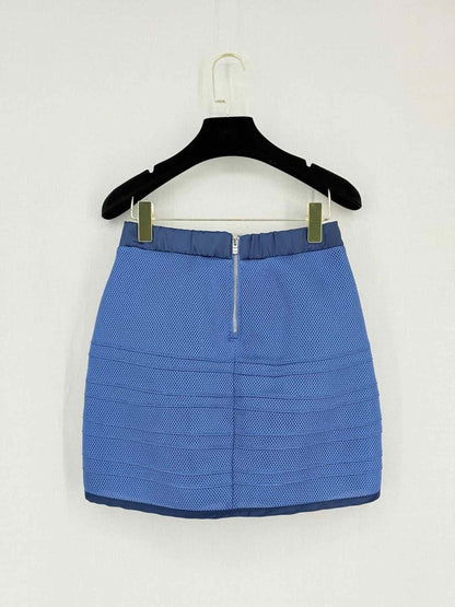 Pre-loved MAJE Blue Size Small Mini Skirt at Reems Closet