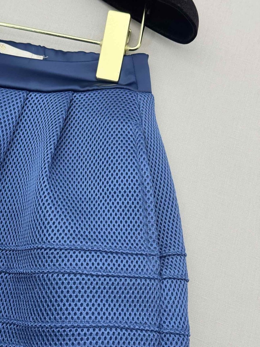 Pre-loved MAJE Blue Size Small Mini Skirt at Reems Closet