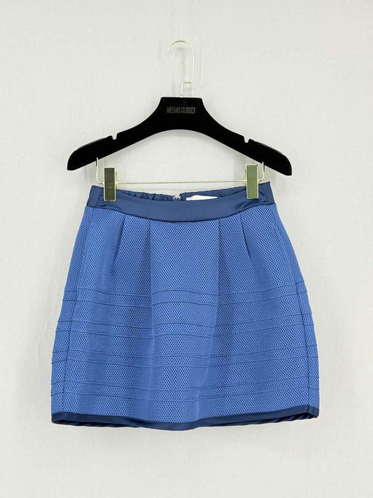 Pre-loved MAJE Blue Size Small Mini Skirt at Reems Closet