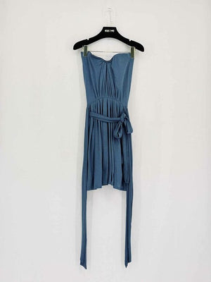 Pre-loved MAJE Blue Size Small Short Dress at Reems Closet