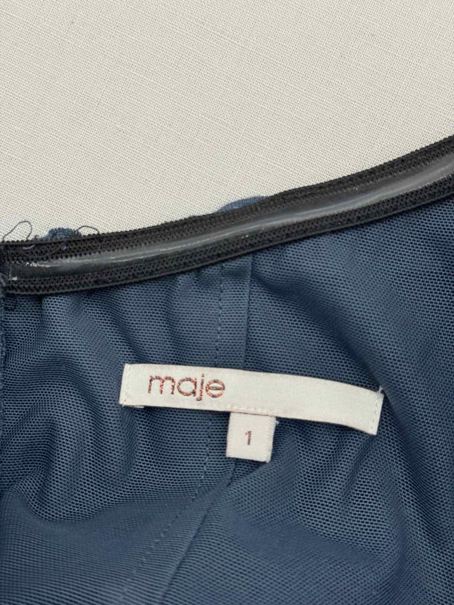 Pre-loved MAJE Blue Size Small Short Dress at Reems Closet