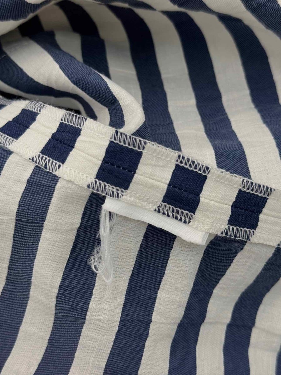 Pre-loved MAJE Blue & White Striped Size US 0 Shirt at Reems Closet