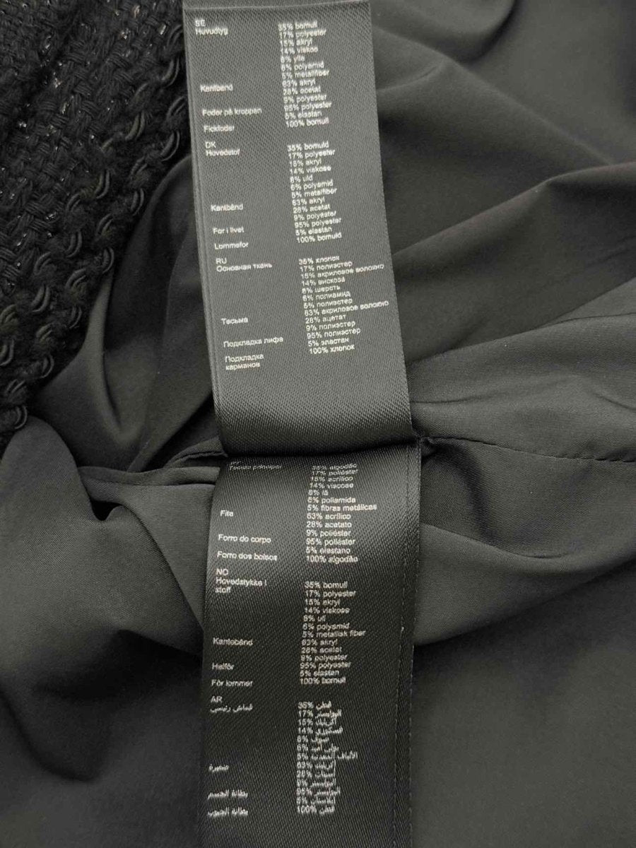 Pre - loved MAJE Boucle Black Size US 0 Jacket at Reems Closet