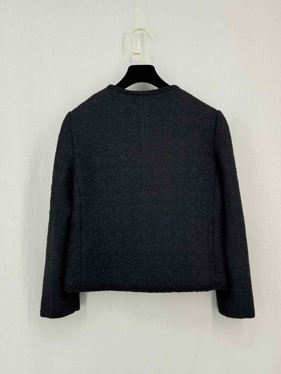 Pre - loved MAJE Boucle Black Size US 0 Jacket at Reems Closet