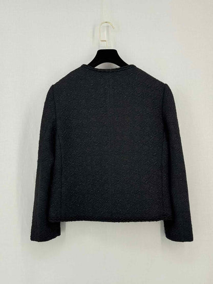 Pre - loved MAJE Boucle Black Size US 0 Jacket at Reems Closet