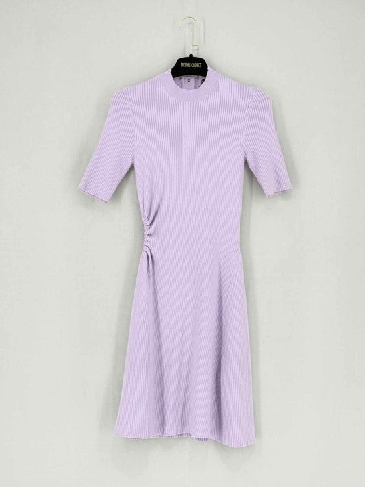 Pre - loved MAJE Cutout Lilac Size US 6 Short Dress at Reems Closet