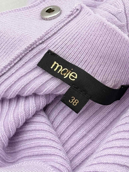 Pre - loved MAJE Cutout Lilac Size US 6 Short Dress at Reems Closet