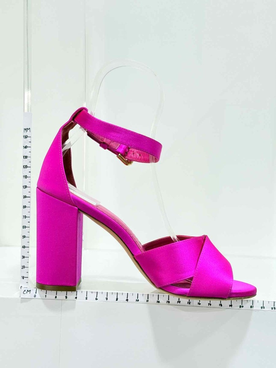 Pre - loved MAJE Forigama Fuchsia Size EU 38 Heeled Sandals at Reems Closet
