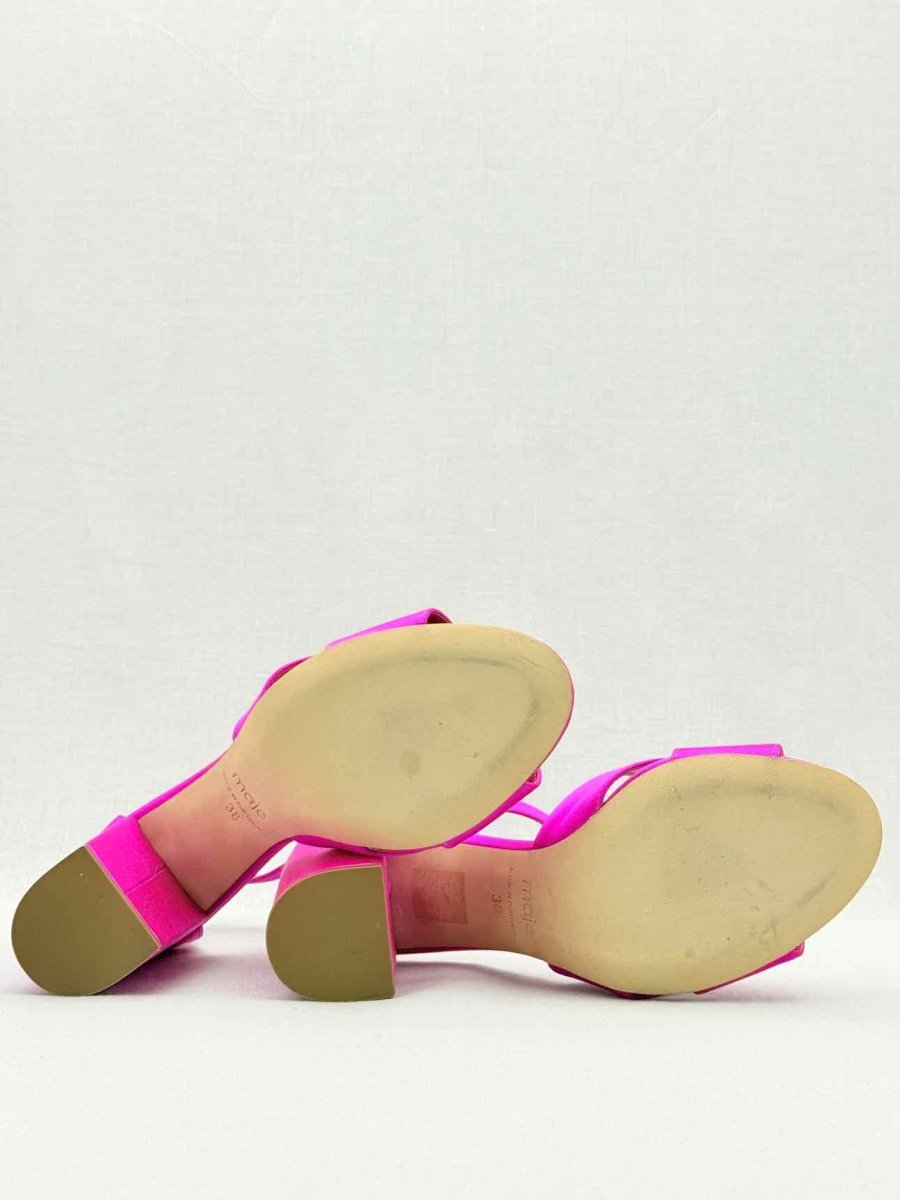 Pre - loved MAJE Forigama Fuchsia Size EU 38 Heeled Sandals at Reems Closet