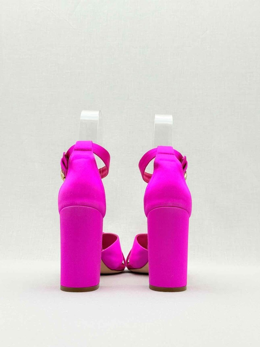 Pre-loved MAJE Forigama Fuchsia Size EU 38 Heeled Sandals at Reems Closet