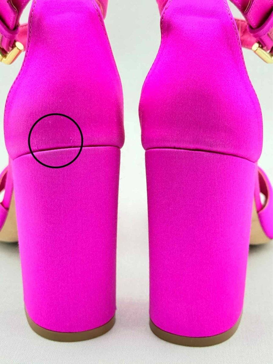 Pre-loved MAJE Forigama Fuchsia Size EU 38 Heeled Sandals at Reems Closet