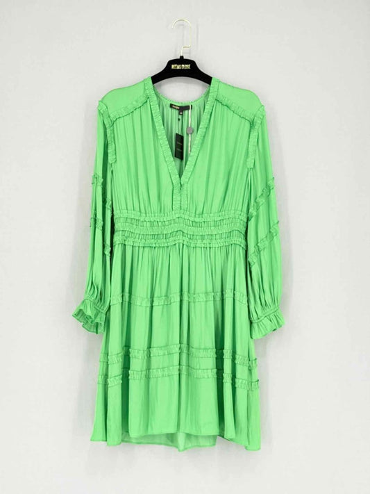 Pre - loved MAJE Green Size US 8 Short Dress at Reems Closet