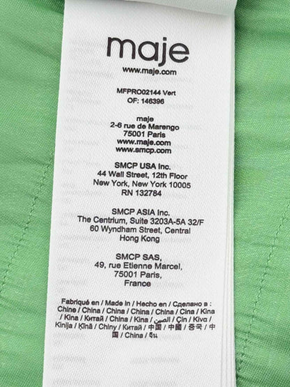 Pre - loved MAJE Green Size US 8 Short Dress at Reems Closet