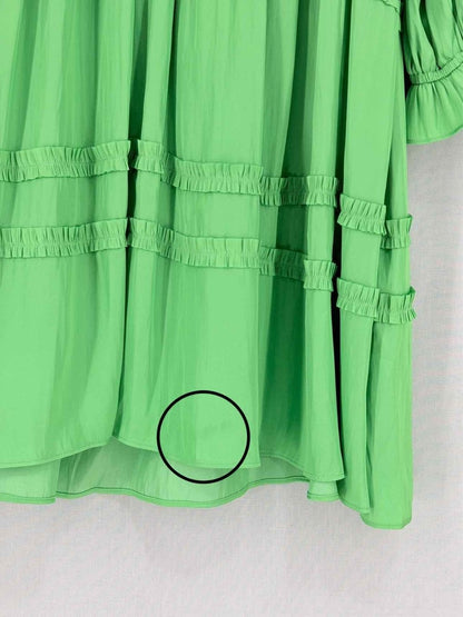 Pre - loved MAJE Green Size US 8 Short Dress at Reems Closet